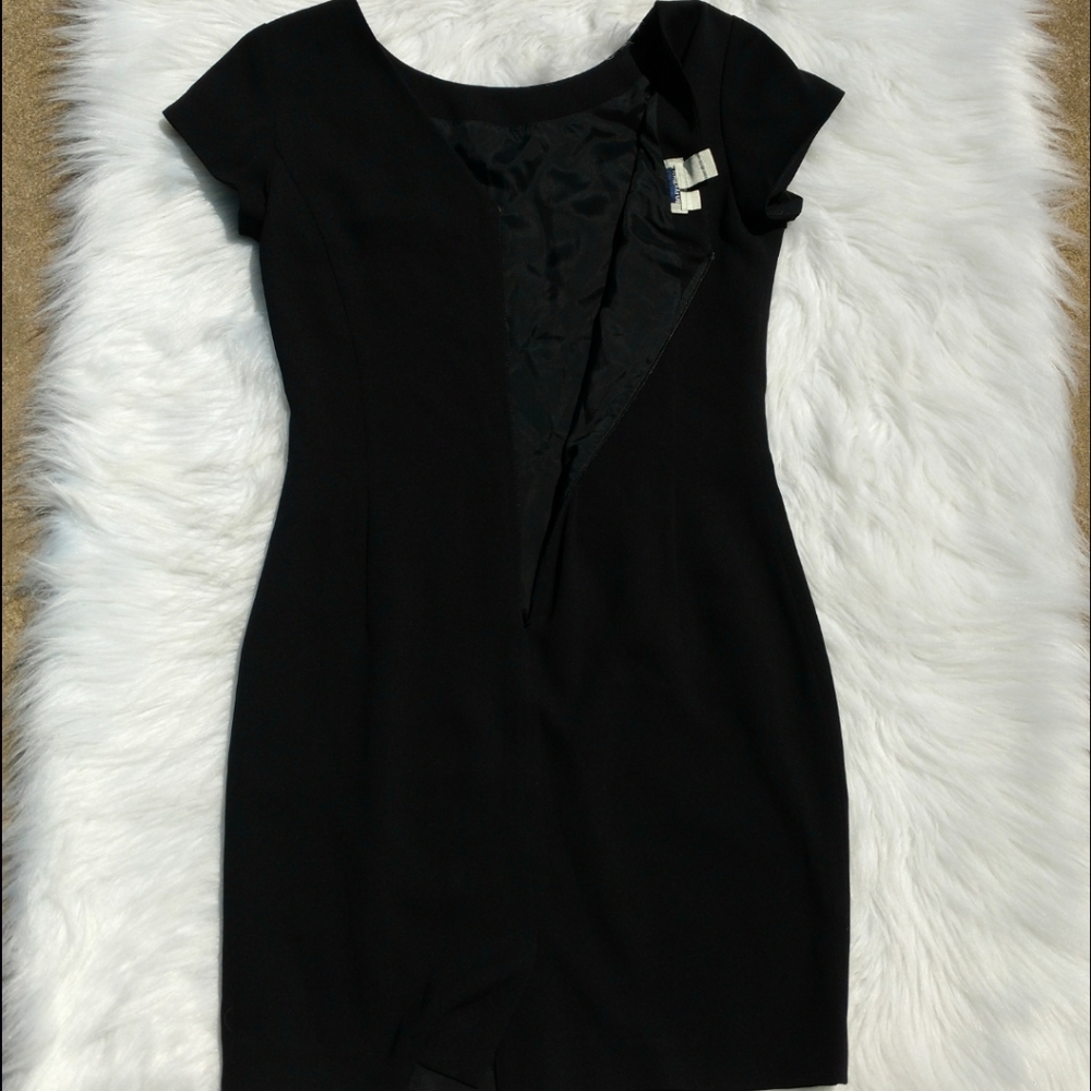 Black Silky Ann Taylor Sheath Dress - Picture 11 of 11